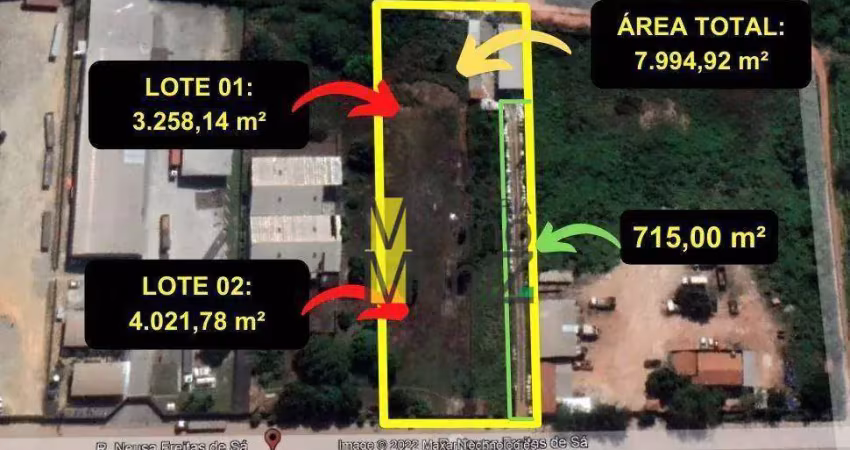 Terreno comercial para alugar, medindo 7.994,92 m² por r$ 8.000/mês - eusébio - eusébio/ce