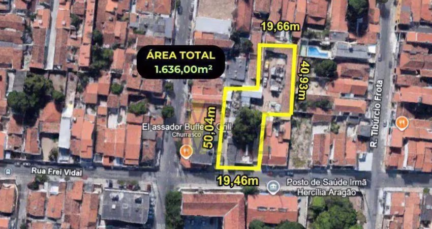 Terreno à venda, 1.639 m² por r$ 1.000.000 - são joão do tauape - fortaleza/ce