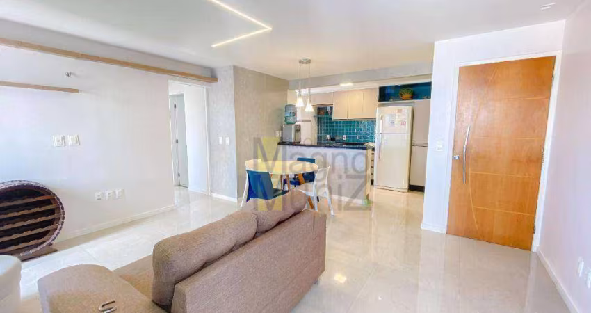 Condomínio San Pietro Residence - Apartamento semi-mobiliado com 2 suítes para alugar, 72 m² por R$ 2.394/mês - Papicu - Fortaleza/CE