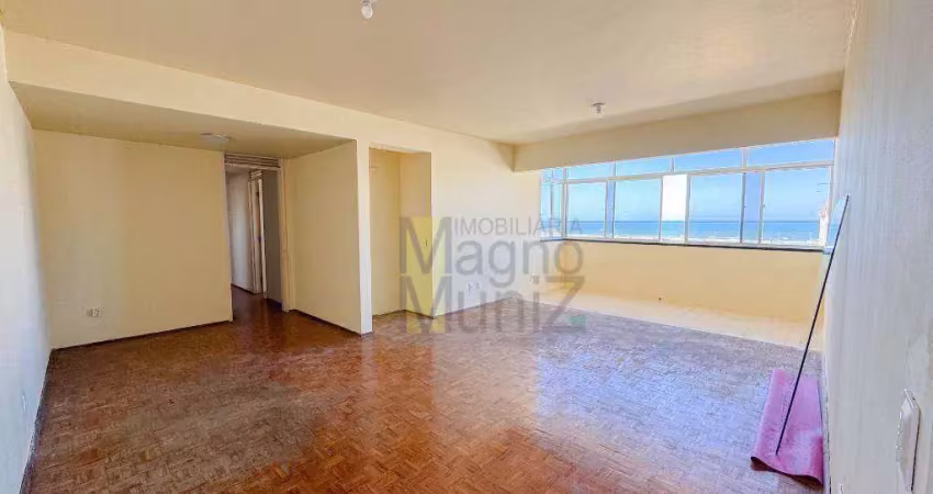 Apartamento vista mar com 3 quartos à venda, 120 m² por r$ 219.000 - praia do futuro - fortaleza/ce