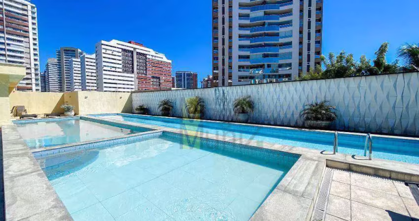 Apartamento mobiliado com 3 quartos para alugar, 126 m² por r$ 4.900/mês - cocó - fortaleza/ce