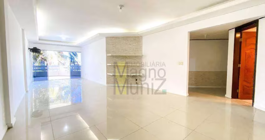 Apartamento com 3 quartos e super espaçoso para alugar, 163 m² por r$ 1.800,00 /mês - praia do futuro - fortaleza/ce