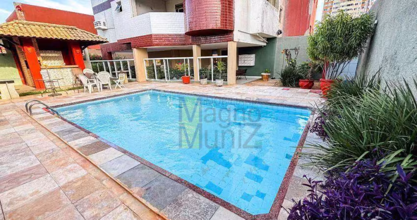 Edifício ramiro milfort -  apartamento com 3 quartos para alugar, 125 m² por r$ 2.500,00/mês - varjota - fortaleza/ce