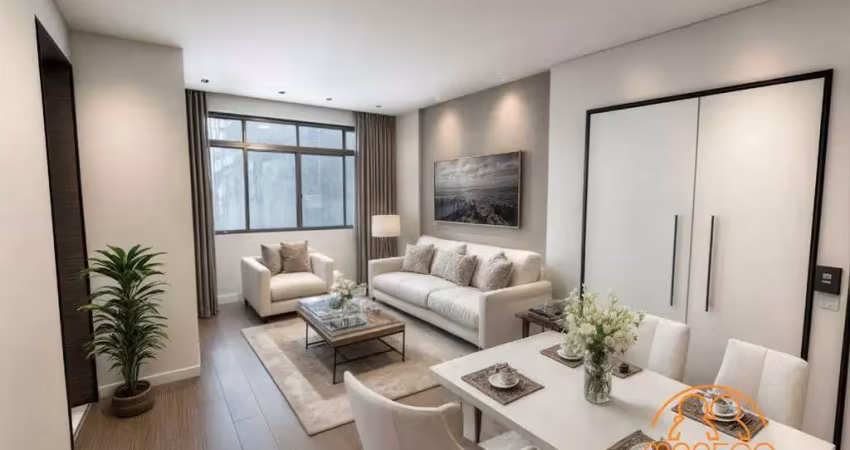 Apartamento à venda, 2 quartos, 1 suíte, 1 vaga, campo grande - santos/sp