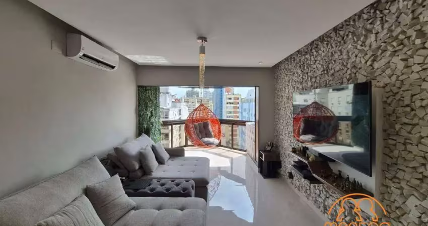 Cobertura à venda, 3 quartos, 3 suítes, 1 vaga, aparecida - santos/sp