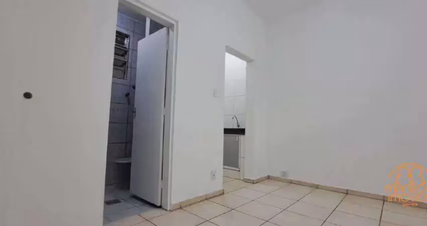 Kitnet à venda, 1 quarto, 1 vaga, embaré - santos/sp