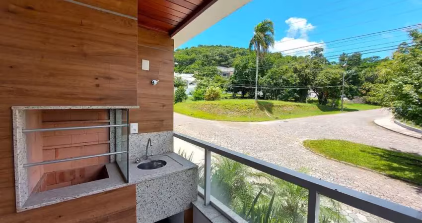 Itacorubi | Apartamento 1 quarto com sacada e chur