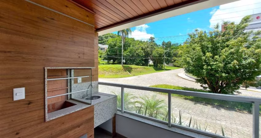 Itacorubi | Apartamento 1 quarto com sacada e chur