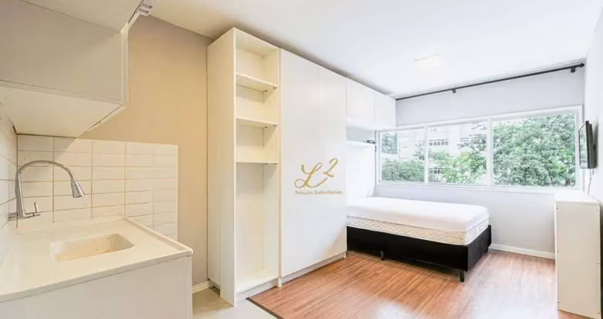 Oportunidade - ótimo flat reformado e mobiliado, 25 m² no coração do centro cívico!