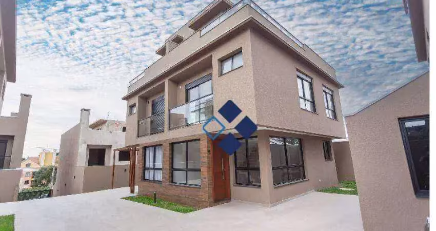 Sobrado triplex novo com 3 dormitórios à venda, 142 m² por r$ 830.000 - tingui - curitiba/pr