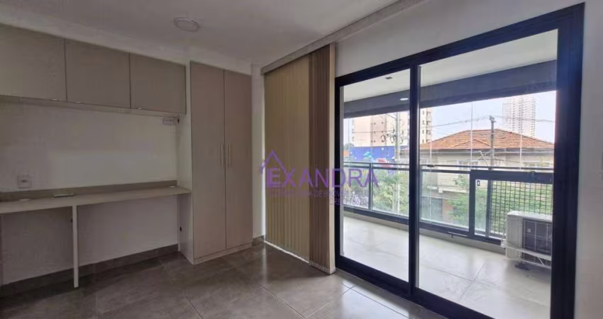 Studio com 1 dormitório para alugar, 26 m² por R$ 2.482,82/mês - Vila Dom Pedro I - São Paulo/SP