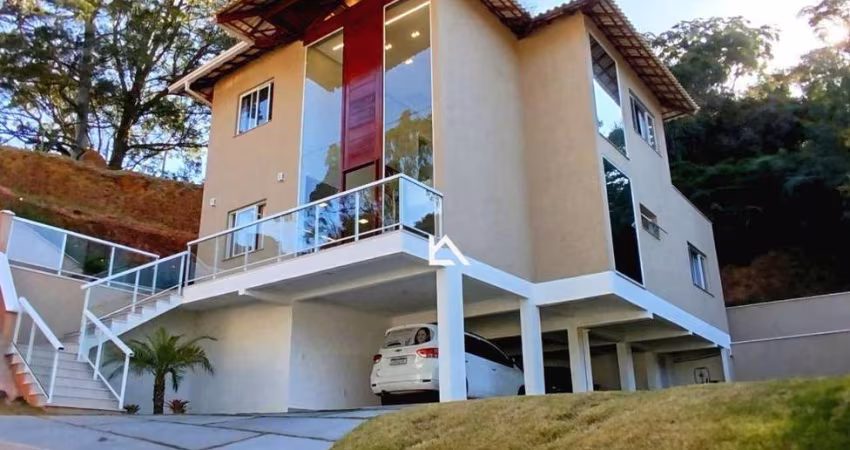 Casa com 3 dormitórios à venda, 206 m² por r$ 1.200.000,00 - bom retiro - teresópolis/rj