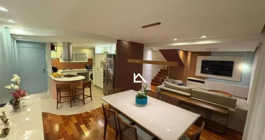 Apartamento duplex com 3 dormitórios à venda, 124 m² por r$ 990.000,00 - barra do imbuí - teresópolis/rj