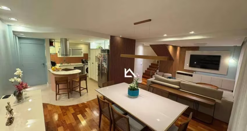 Apartamento duplex com 3 dormitórios à venda, 124 m² por r$ 990.000,00 - barra do imbuí - teresópolis/rj
