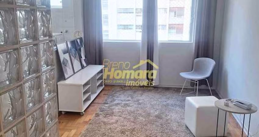 Apartamento para locação, mobiliado, 64m² área útil, 2 quartos e 1 vaga de garagem, em Santa Cecíli