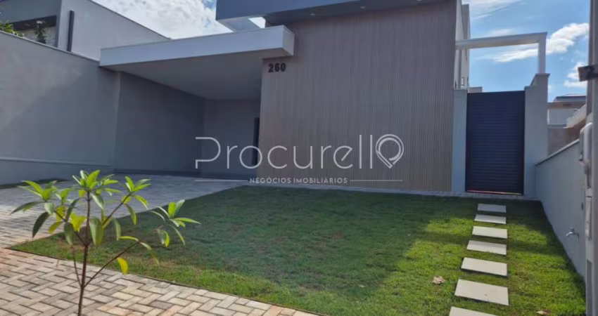 CASA TERREA EM CONDOMINIO DIFERENCIADO ALTO PADRÃO NO BAIRRO BONFIM PAULISTA 3 QUARTOS, SENDO 1 SUÍTE 147 M²