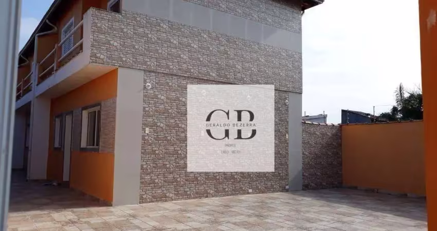 Sobrado com 2 dormitórios à venda, 75 m² por r$ 240.000,00 - balneário itaguaí - mongaguá/sp