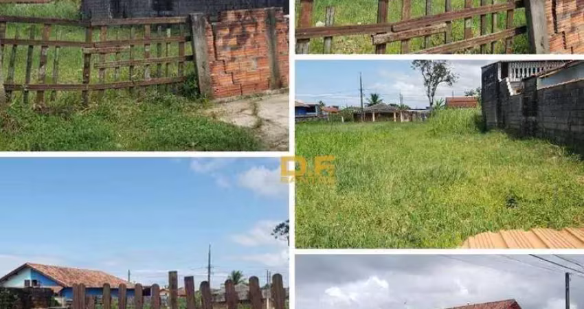 Terreno à venda, 250 m² por r$ 80.000,00 - jussara - mongaguá/sp