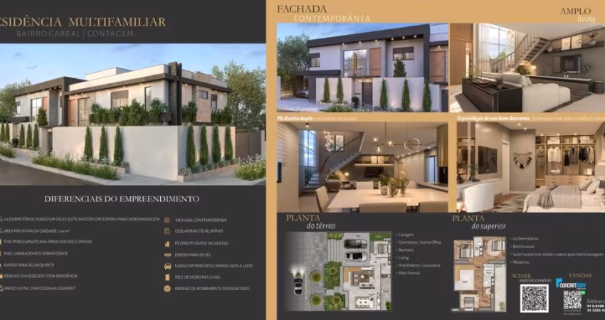 CASA NA PLANTA 4 QUARTOS