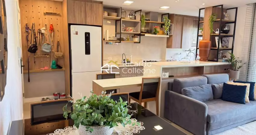 Apartamento novo, 75m2, 2 quartos, 1 vaga, mobiliado. condomínio trebbiano ecoville.