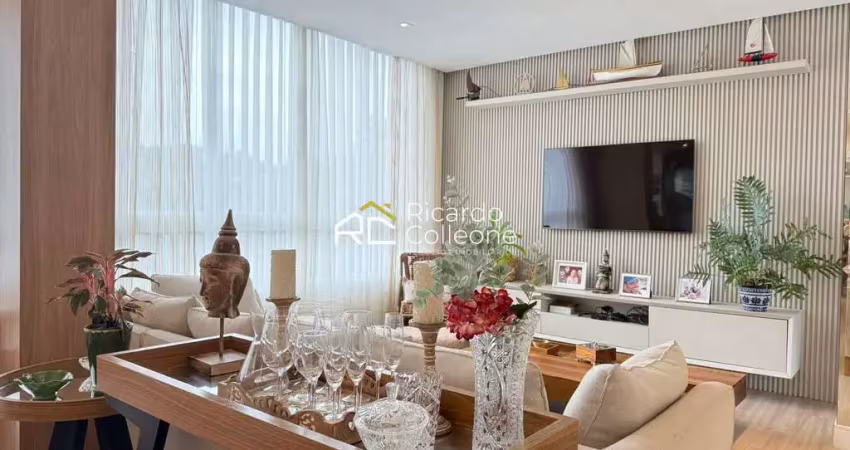Apartamento no ecoville com 142m2, 3 suítes, 3 vagas, mobiliado.