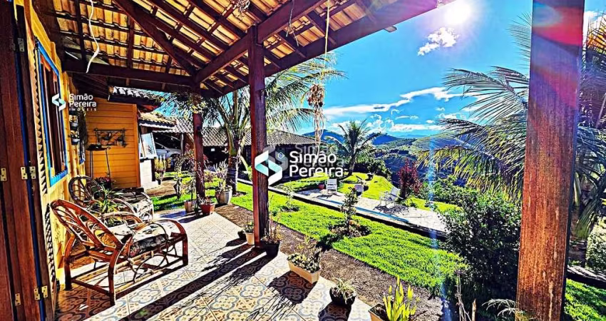 Chácara  para venda com 1.500m²,  2 quartos com piscina privativa e com linda vista.