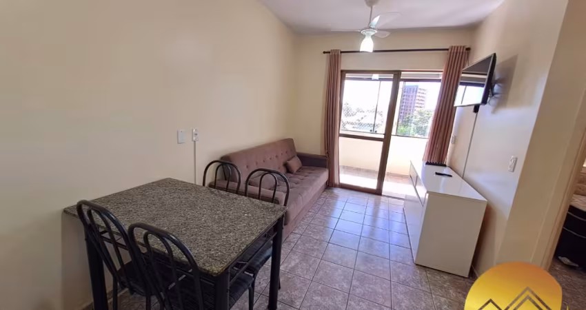 Apartamento tipo Flat totalmente mobiliado com 1 quarto, sala, cozinha, banheiro, sacada com vista para o clube CTC