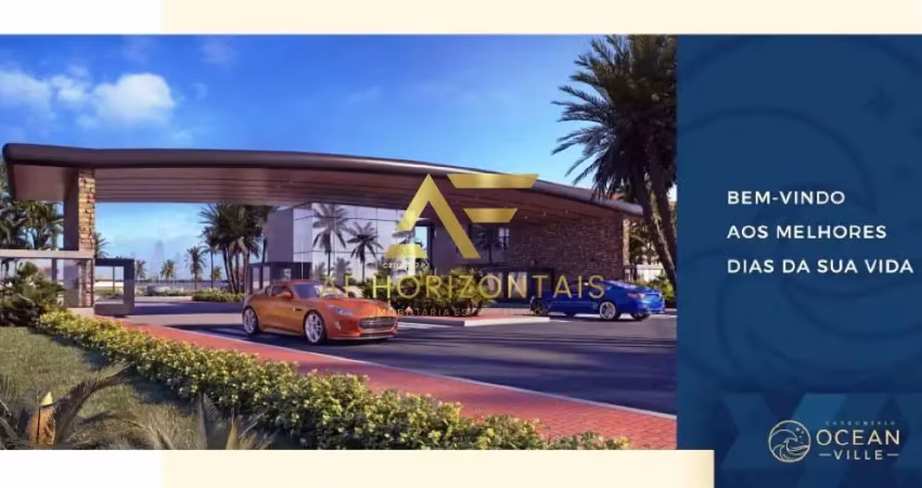 Lote (repasse) no condomínio ocean ville, com 503 m², em frente à praia.