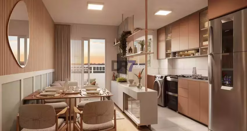 Apartamento à venda em campinas, jardim morumbi, com 2 quartos, com 43 m², residencial canoas