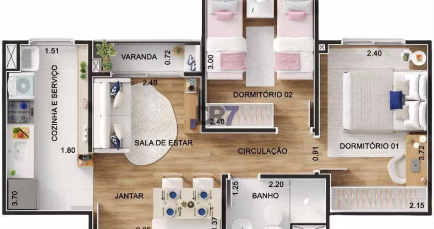 Apartamento à venda em campinas, jardim campos elíseos, com 2 quartos, com 33.62 m²