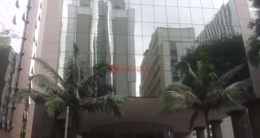 Locação conjunto comercial na alameda santos - jardim paulista sp, sala e 8 vagas