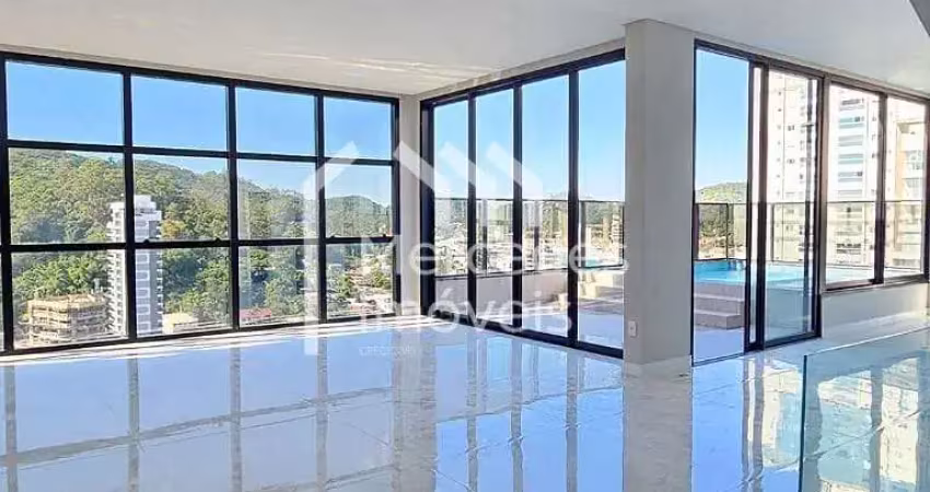 Cobertura triplex com 3 suítes à venda, 303 m² - fazenda - itajaí/sc