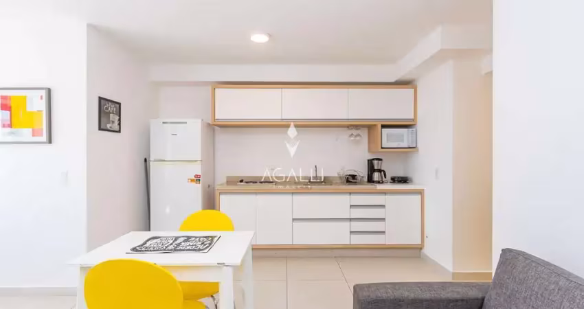 Studio semi-mobiliado para locação, vila izabel, curitiba - pr