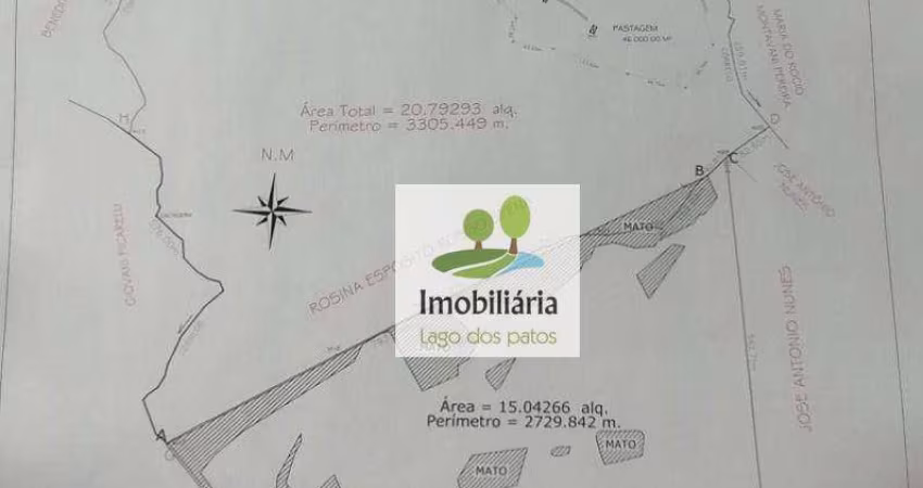 Terreno à venda, 377000 m² por R$ 2.999.990,00 - Itapeva - Itapeva/MG
