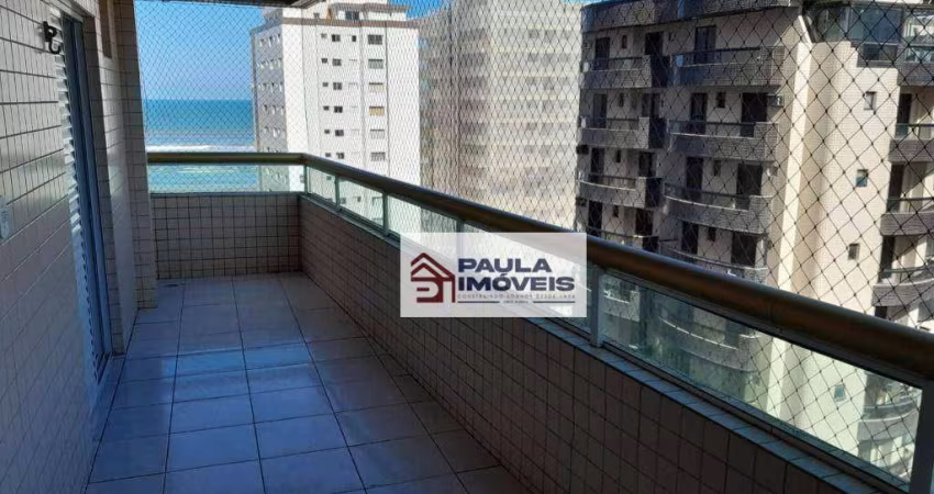 Apartamento com 2 dormitórios para alugar, 99 m² por R$ 3.850,01/mês - Vila Guilhermina - Praia Grande/SP