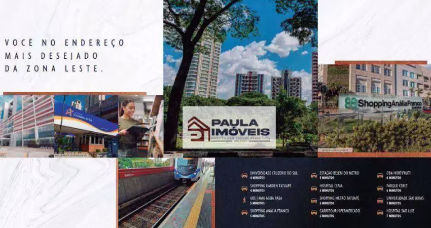 Apartamento com 2 dormitórios à venda por r$ 245.000 - anália franco na vila regente feijó - são paulo/sp