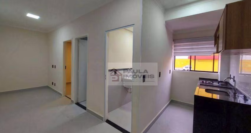 Apartamento com 1 dormitório para alugar, 27 m² por R$ 1.700,01/mês - Gopoúva - Guarulhos/SP