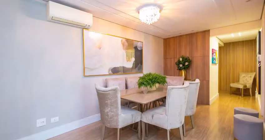 Apartamento impecável no juvevê – 128m²,  semimobiliado com 3 vagas.