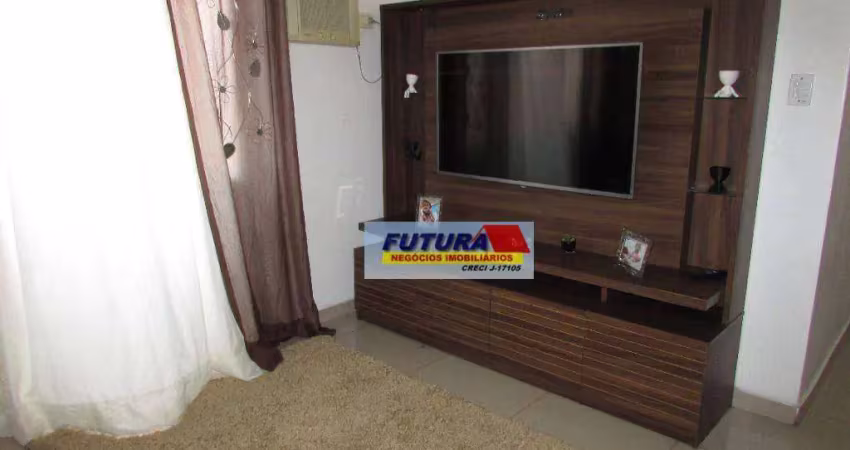 Apartamento com 2 dormitórios à venda, 67 m² por r$ 220.000,00 - parque são vicente - são vicente/sp