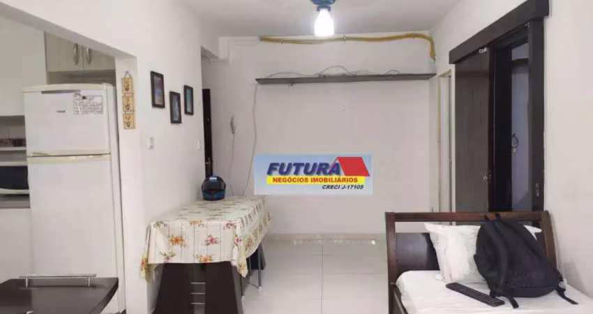 Apartamento com 1 dormitório à venda, 45 m² por r$ 220.000,00 - biquinha - são vicente/sp