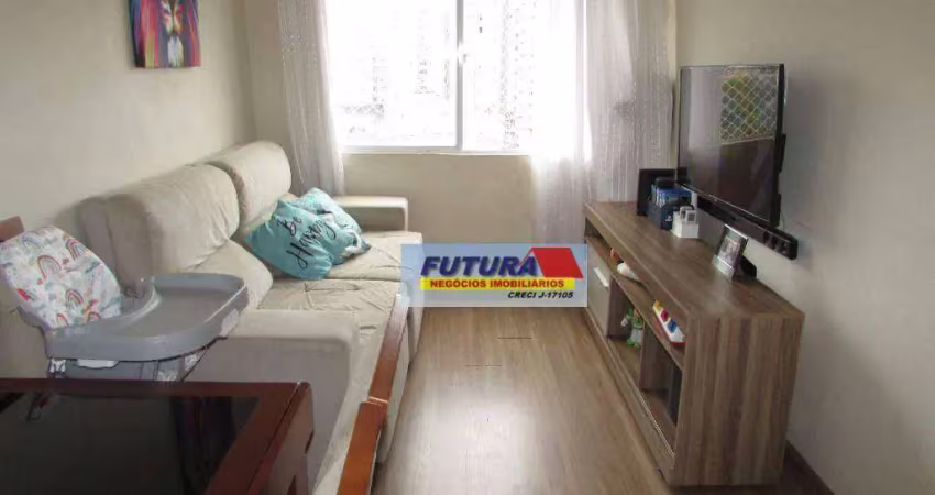 Apartamento com 1 dormitório à venda, 46 m² por R$ 200.000,00 - Centro - São Vicente/SP