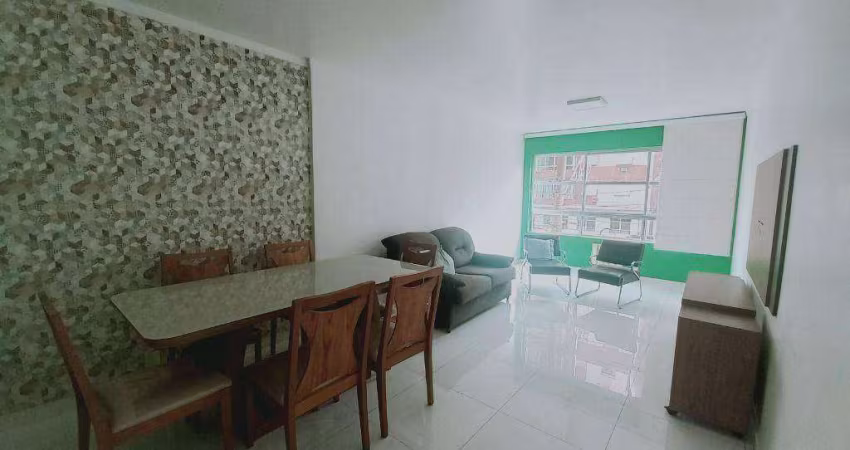 Apartamento com 2 dormitórios para alugar, 103 m² por R$ 3.500,00/mês - Itararé - São Vicente/SP