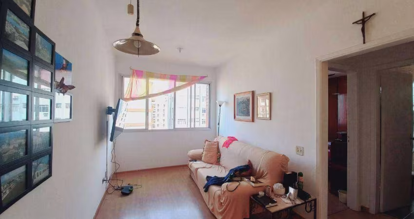 Apartamento com 1 dormitório para alugar, 58 m² por R$ 2.200,00/mês - Itararé - São Vicente/SP