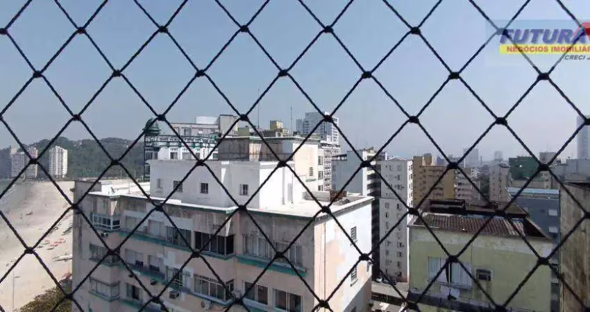 Apartamento com 1 dormitório para alugar, 50 m² por r$ 2.100,00/mês - gonzaguinha - são vicente/sp