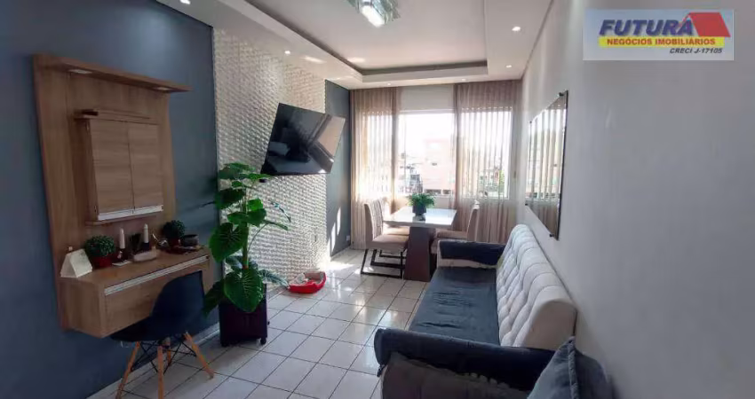 Apartamento com 2 dormitórios à venda, 67 m² por r$ 290.000,00 - gonzaguinha - são vicente/sp