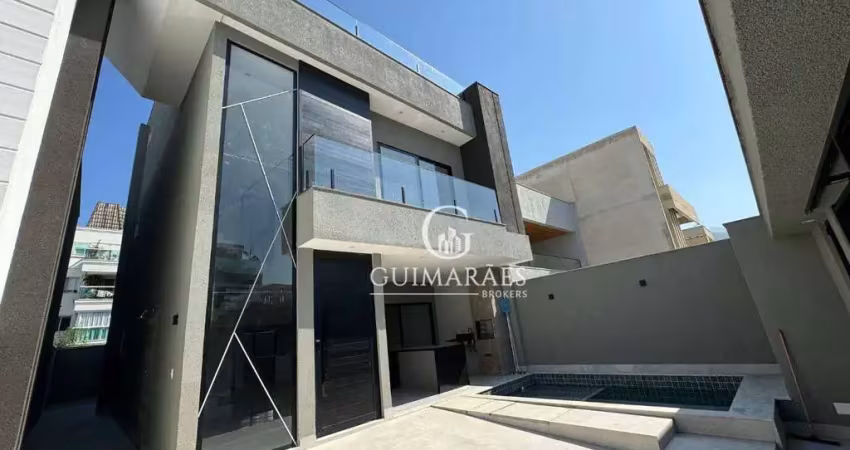 Casa contemporânea com 5 dormitórios, 382 m² por r$ 2.600.000 - recreio dos bandeirantes - rio de janeiro/rj
