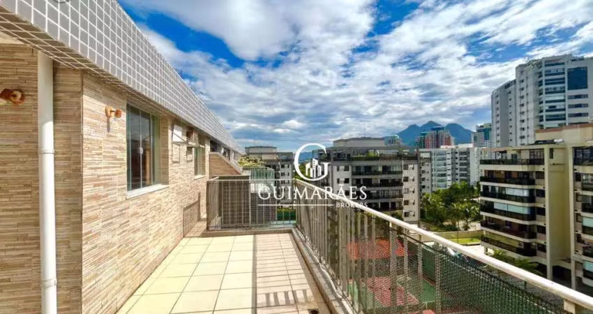 Cobertura com 3 dormitórios à venda, 176 m² por r$ 2.500.000,00 - barra da tijuca - rio de janeiro/rj