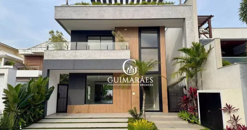 Riviera del sol - contemporânea, 470 m² por r$ 4.200.000 - recreio dos bandeirantes - rio de janeiro/rj