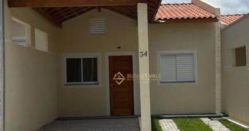 Casa nova , com 2 dormitórios à venda, 63 m² por R$ 312.000 - Jardim Nova Esperança - Jacareí/SP