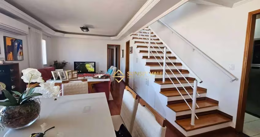 Apartamento com cobertura e 3 dormitórios à venda, 178 m² por r$ 1.000.000 - jardim flórida - jacareí/sp
